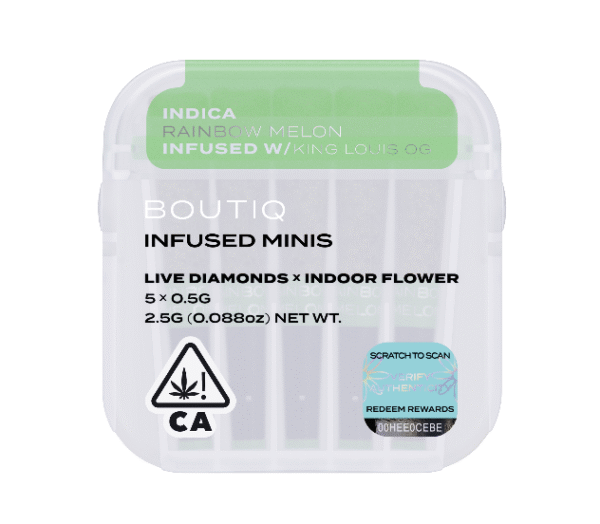 Boutiq Infused Minis Pre Rolls Rainbow Melon & King Louis OG